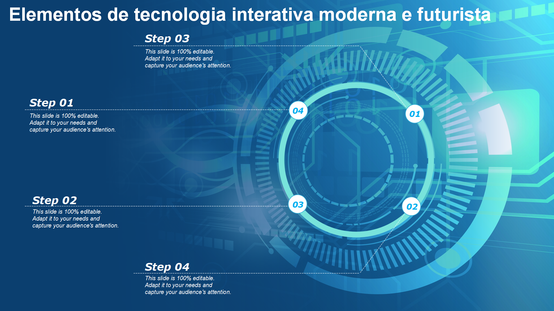 Elementos de tecnologia interativa moderna e futurista Elementos de tecnologia interativa moderna e futurista