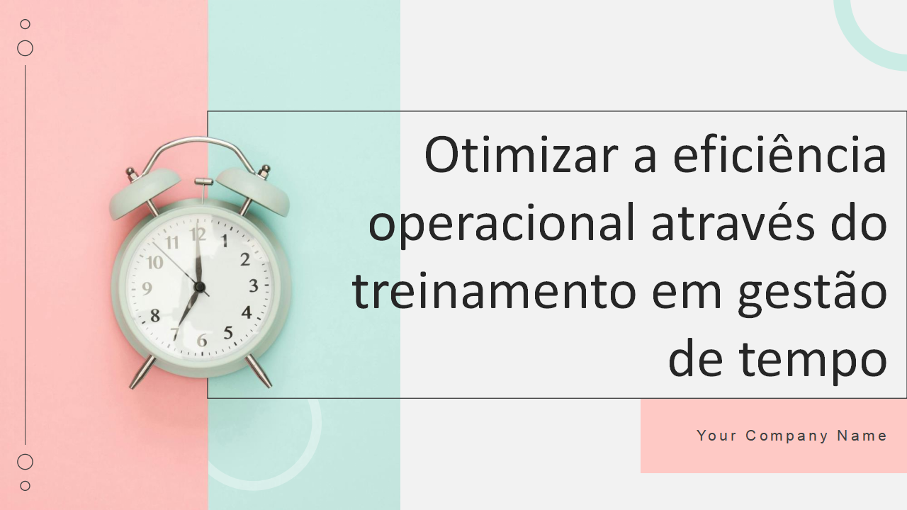 Otimizar a eficiencia operacional atraves do treinamento em gestao de tempo Otimizar a eficiencia operacional atraves do treinamento em gestao de tempo