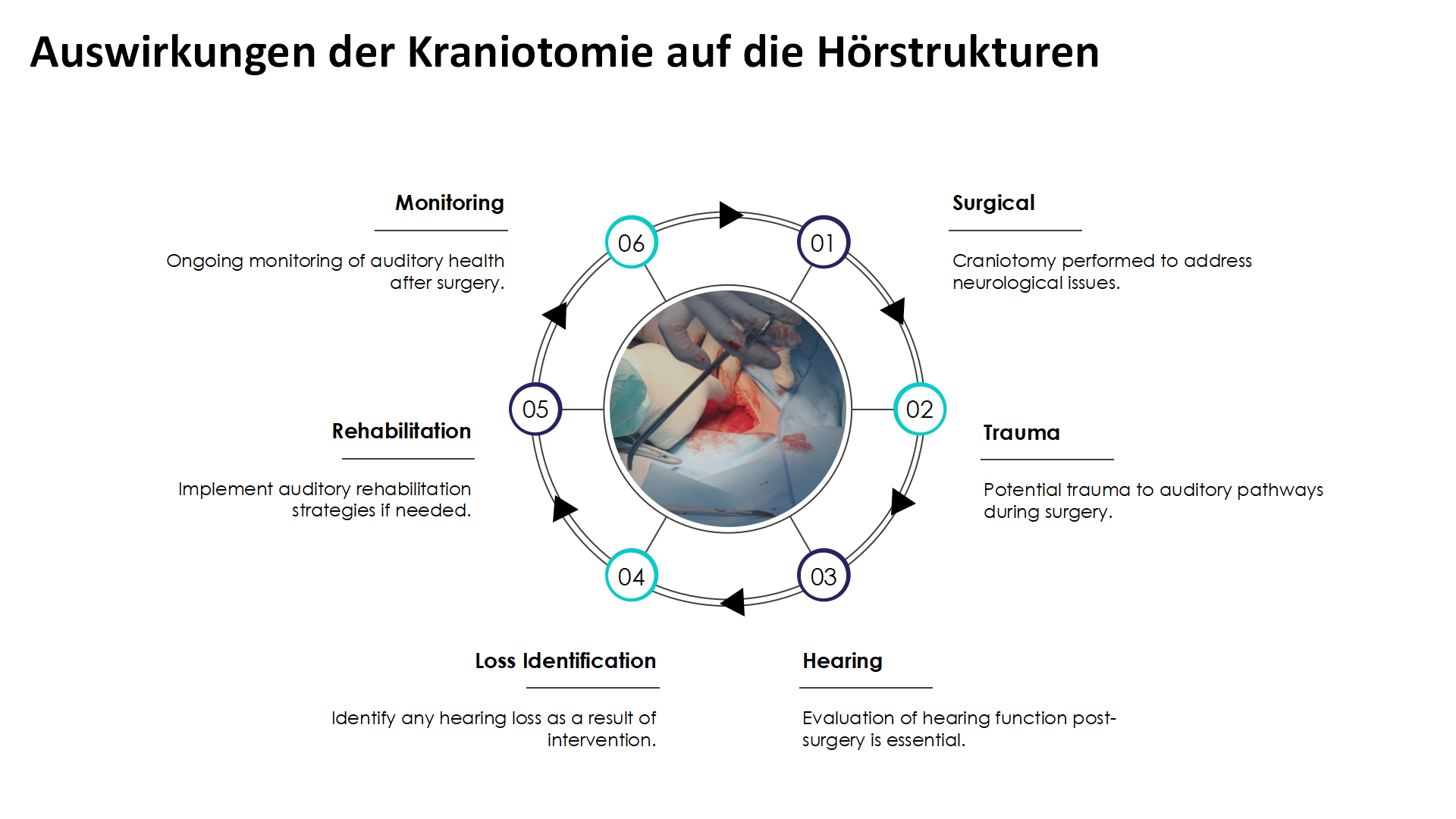 Auswirkungen der Kraniotomie auf die Horstrukturen