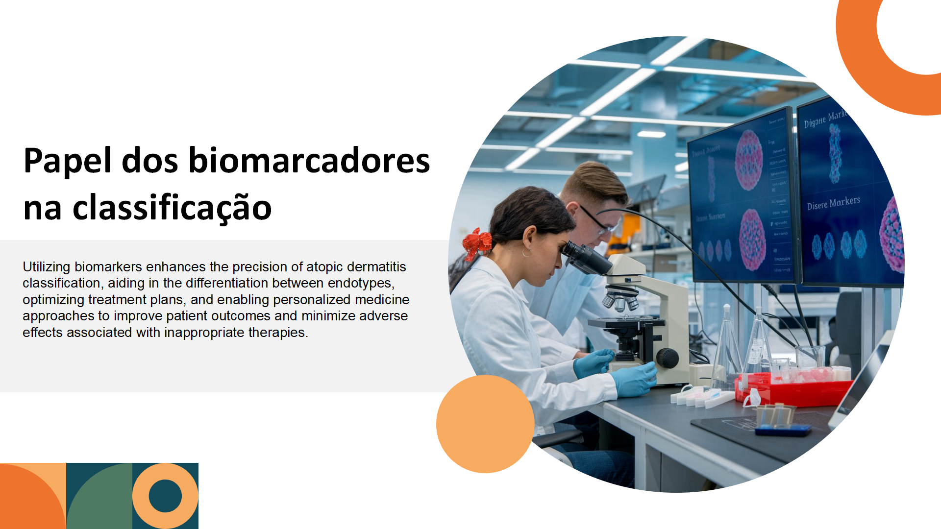 Papel dos biomarcadores na classificacao Papel dos biomarcadores na classificacao