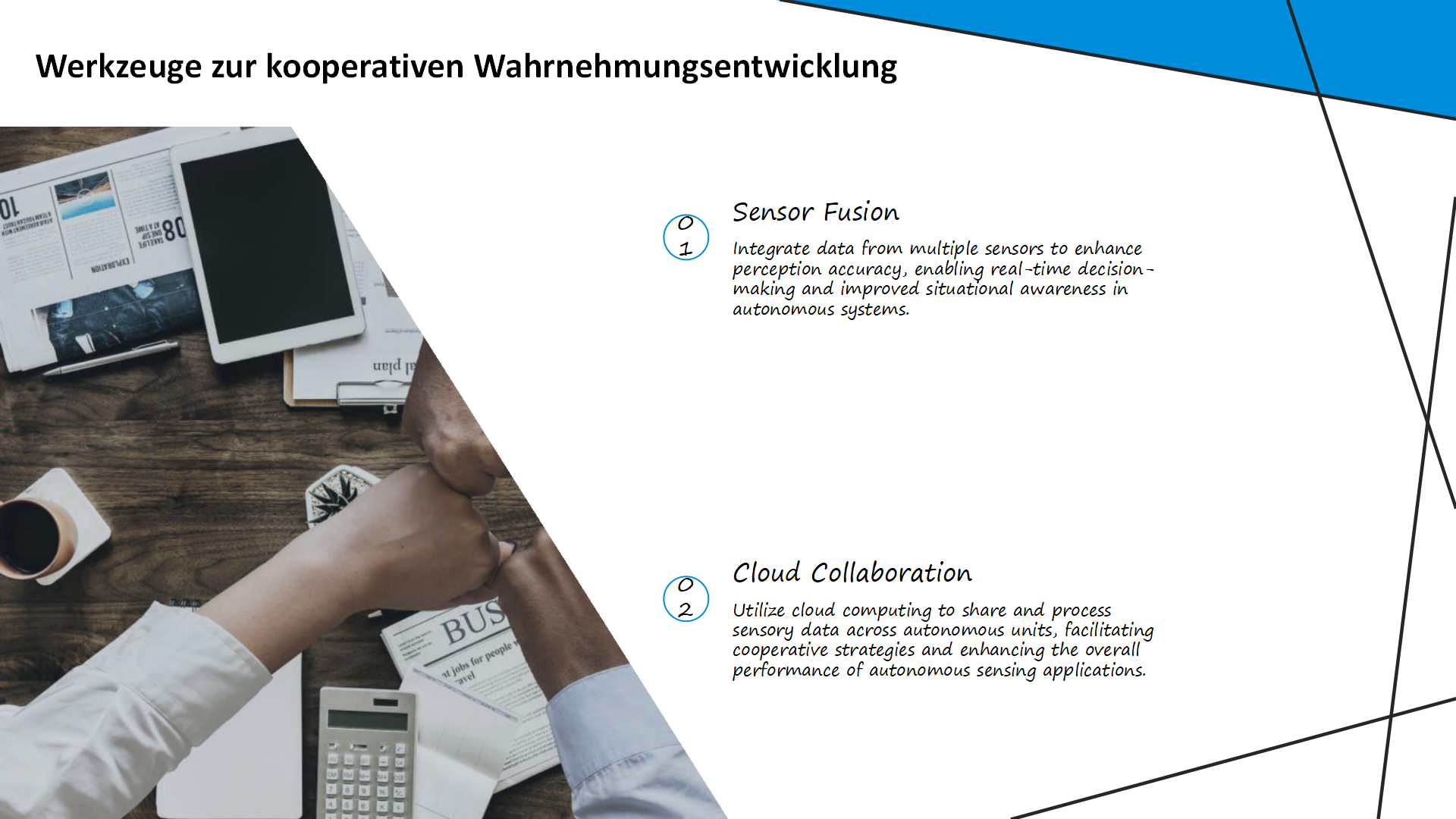 Werkzeuge zur kooperativen Wahrnehmungsentwicklung