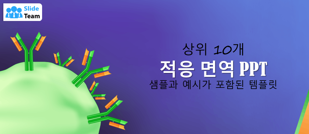 샘플과 예시가 포함된 상위 10개 적응 면역 PPT 템플릿
