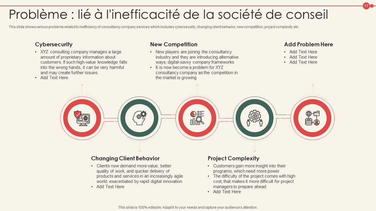 Probleme lie a l_inefficacite de la societe de conseil