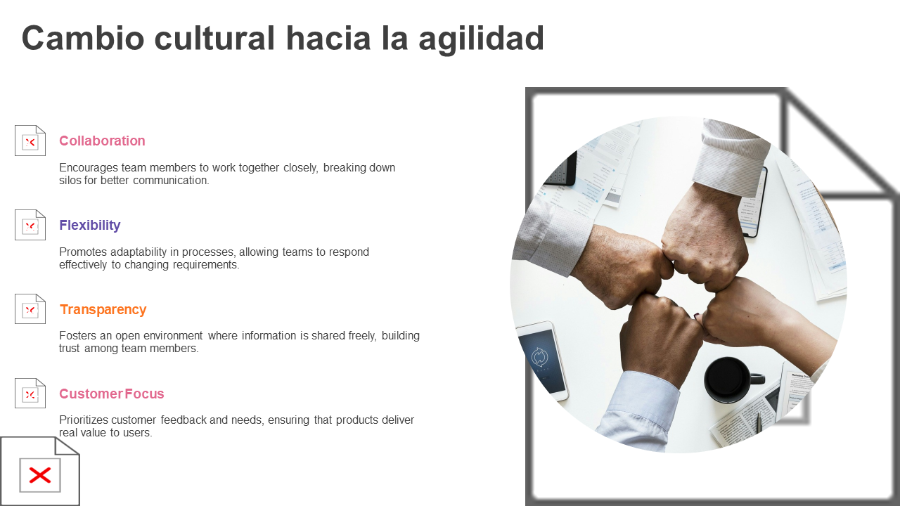 Cambio cultural hacia la agilidad Cambio cultural hacia la agilidad