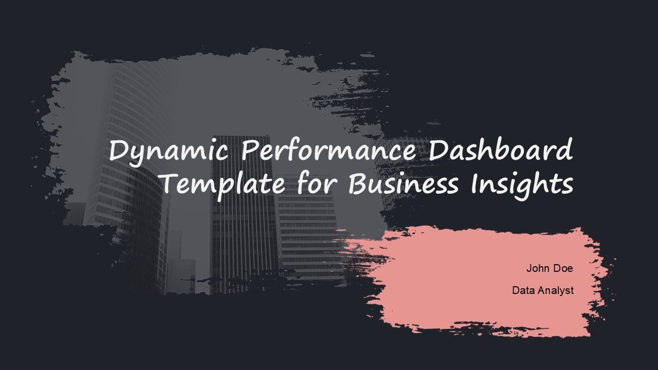 Dynamic Performance Dashboard Template For Business Insights PPT