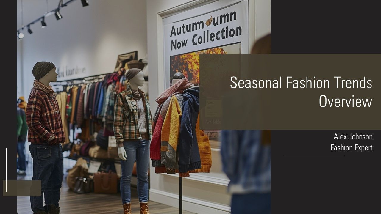 Seasonal Fashion Trends Overview PPT